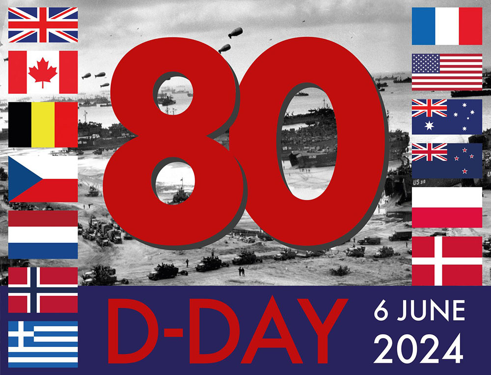 d-day 80 year celebration logo